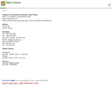 Tablet Screenshot of ou-chlum.cz